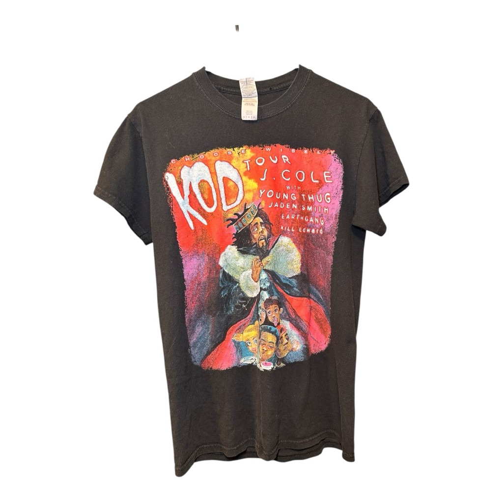 J Cole Kod Tour 2018 TShirt Black Size S Young Thug Jaden Smith Earthgang